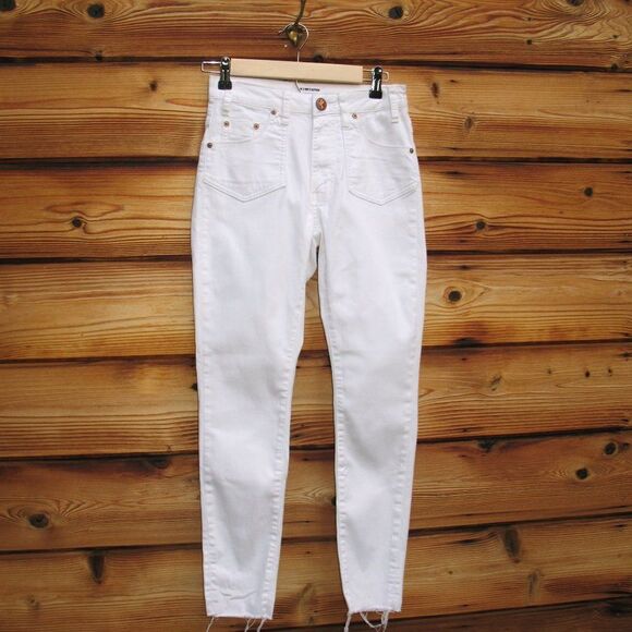 ONE TEASPOON High Waist Freebird II White Skinny Jeans - Picture 3 of 10